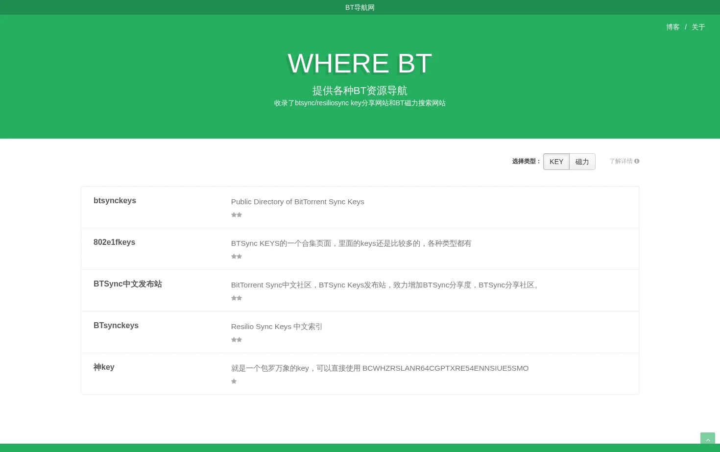 BT导航网 页面快照